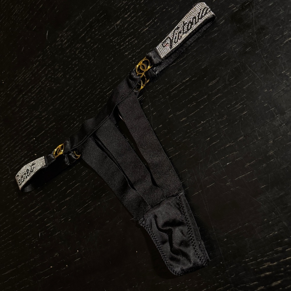 VS Sexy Bling Rhinestone Strappy Panties
